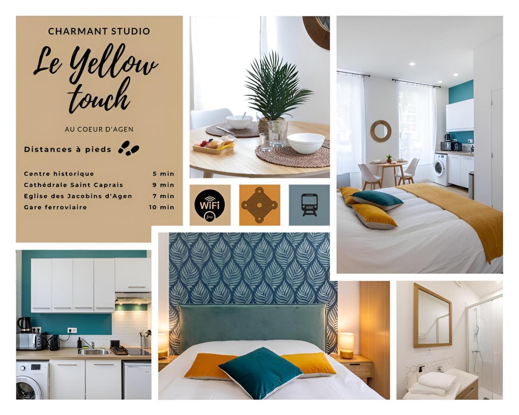 Le Yellow Studio Neuf Lumineux Agen Hyper Centre Gare 800M Ngoại thất bức ảnh
